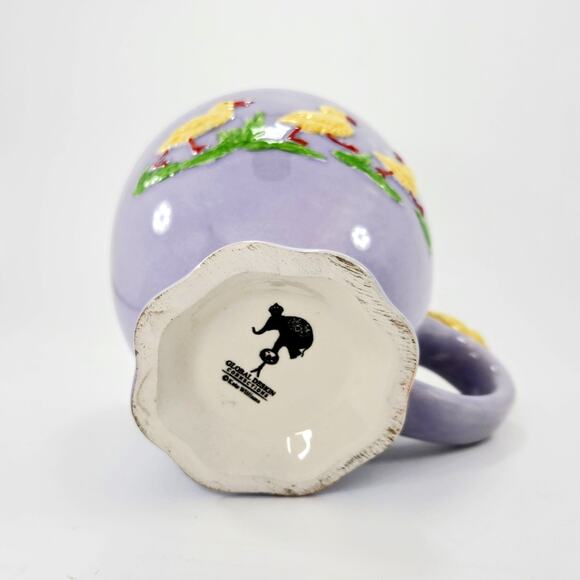Vintage Global Design Connections Duck Mug | Lavender Purple Ceramic Ducklings - Picture 10 of 10